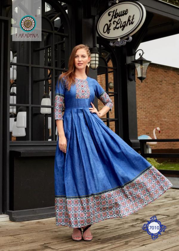 Aradhna Level 7 Ethnic Wear Long Anarkali Kurti Collection